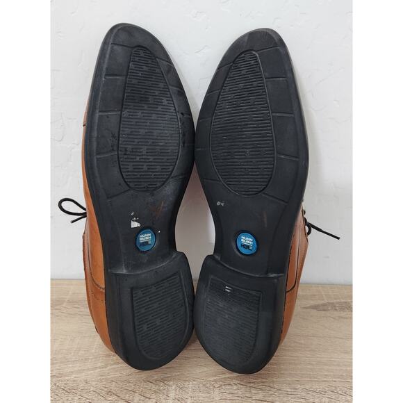 Nunn Bush Men's Dress Shoes Size 9.5 Brown Leather Cap Toe Oxford Comfort Gel - Picture 7 of 11